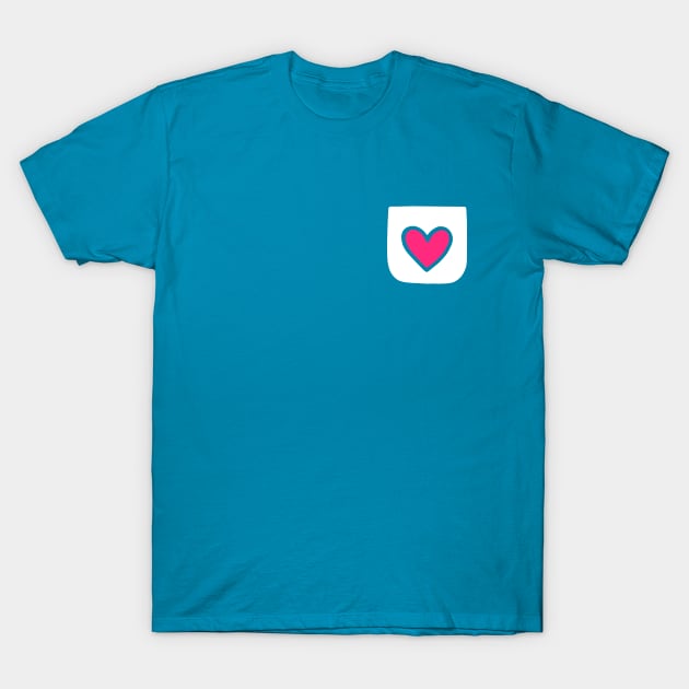 Pocket Heart T-Shirt by GoodVibeTees